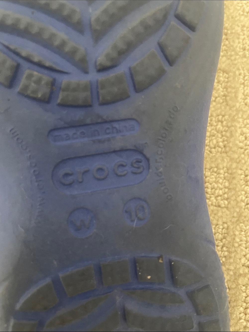 CROCS Classic Clog - Navy Interior with Red & Light Blue Speckle - Picture 5 of 5